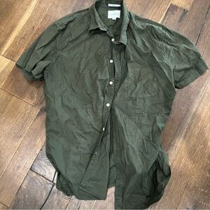 Lucky brand Dark Green Casual Button Down Shirt